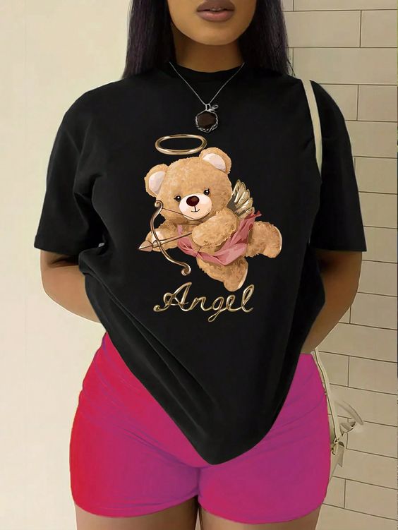 Tricou Oversized Cupid bear