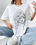 Tricou Oversized triple face