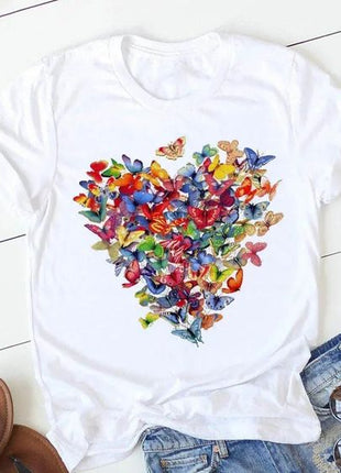 Tricou Oversized Butterfly Heart