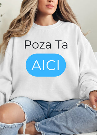 Bluza Alba Personalizata Dama