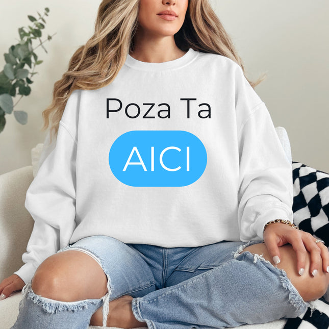 Bluza Alba Personalizata Dama