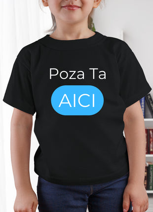 Tricou Negru Personalizat Copii