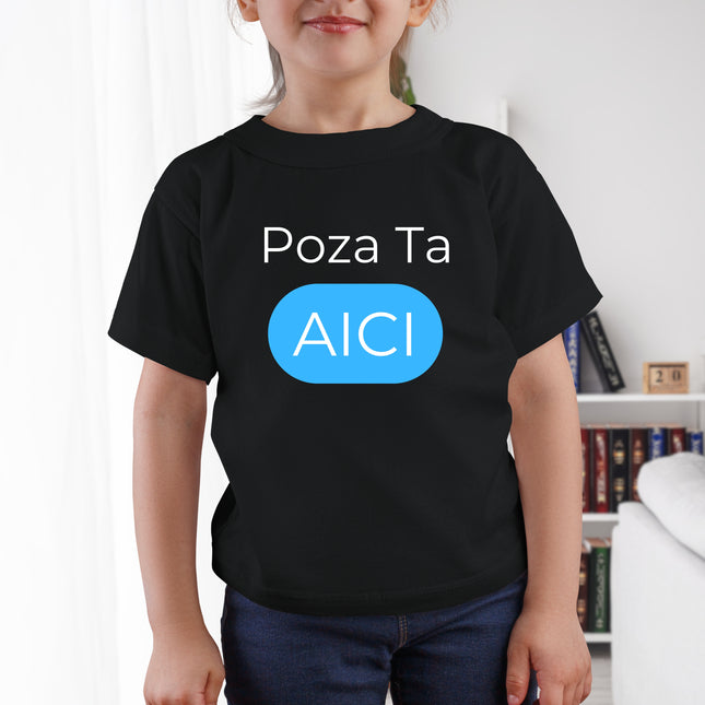 Tricou Negru Personalizat Copii